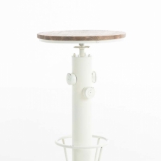 Odkladací stolík Ruhr, 60 cm, biela - 2