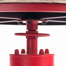 Odkladací stolík Ruhr, 60 cm, červená - 5