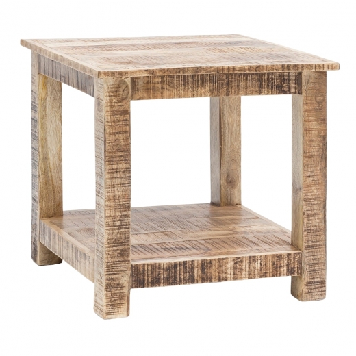 Odkladací stolík Rustica, 60 cm, mangové drevo - 1