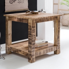 Odkladací stolík Rustica, 60 cm, mangové drevo - 2