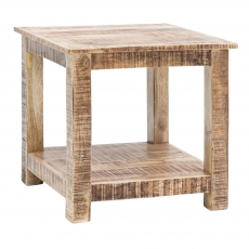 Odkladací stolík Rustica, 60 cm, mangové drevo - 1
