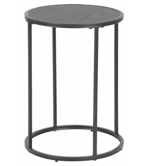 Odkladací stolík Seaford, 55 cm, čierna