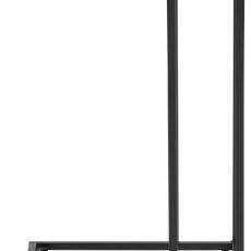 Odkladací stolík Seaford, 63 cm, čierna - 2