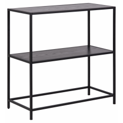 Odkladací stolík Seaford, 79 cm, čierna