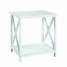 Odkladací stolík Sirina, 45 cm, biela - 1