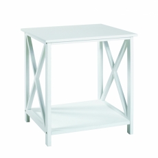 Odkladací stolík Sirina, 45 cm, biela - 1