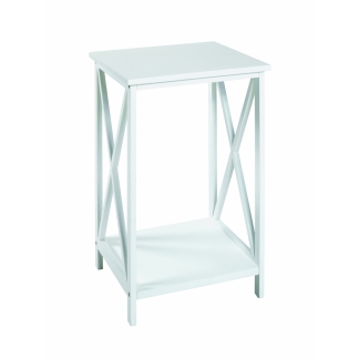 Odkladací stolík Sirina, 50 cm, biela