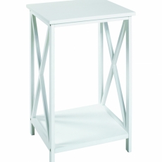 Odkladací stolík Sirina, 50 cm, biela - 1