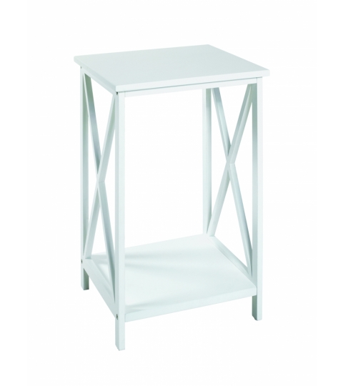 Odkladací stolík Sirina, 50 cm, biela
