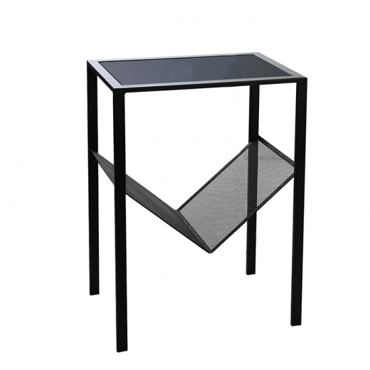 Odkladací stolík so stojanom na časopisy Magazine, 45 cm - 1