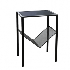 Odkladací stolík so stojanom na časopisy Magazine, 45 cm