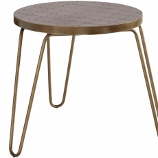 Odkladací stolík Stephanie, 50 cm, medená - 2