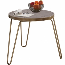 Odkladací stolík Stephanie, 50 cm, medená - 1