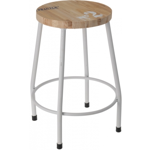 Odkladací stolík / stolička Mynt, 35 cm, biela - 1