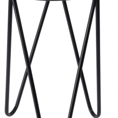 Odkladací stolík / stolička Symfoni, 30 cm, čierna - 1