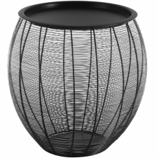 Odkladací stolík Taba, 46 cm, čierna - 2