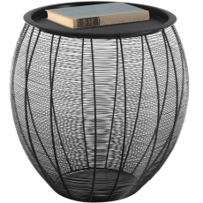 Odkladací stolík Taba, 46 cm, čierna - 1