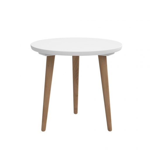 Odkladací stolík Tafel, 45 cm, biela - 1