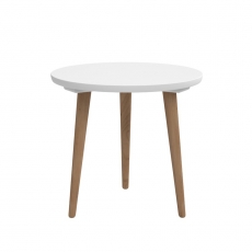 Odkladací stolík Tafel, 45 cm, biela - 1