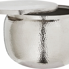 Odkladací stolík Umper, 74 cm, strieborná - 3
