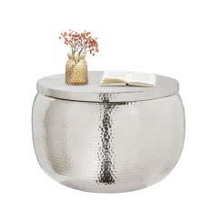 Odkladací stolík Umper, 74 cm, strieborná