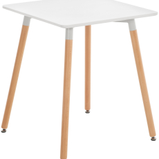 Odkladací stolík Viborg, 60 cm, biela - 1