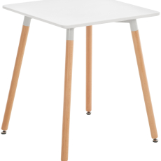 Odkladací stolík Viborg, 60 cm, biela - 1