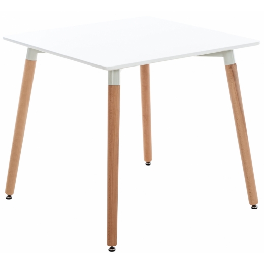 Odkladací stolík Viborg, 80 cm, biela - 1