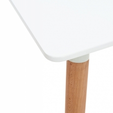 Odkladací stolík Viborg, 80 cm, biela - 3