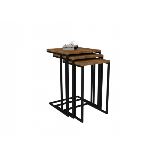 Odkládací stolky Pino, ořech - 1