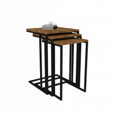 Odkládací stolky Pino, ořech - 1