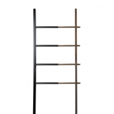 Odkládací žebřík Herbert, 150 cm, dřevo/černá - 1
