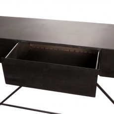 Odkladacia kovový stôl s 3 zásuvkami Boxit, 161,5 cm - 2