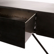 Odkladacia kovový stôl s 3 zásuvkami Boxit, 161,5 cm - 3