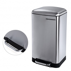 Odpadkový koš Janet, 61,5 cm, stříbrná - 6