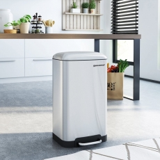 Odpadkový kôš Janet, 61,5 cm, strieborná - 2