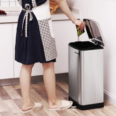 Odpadkový kôš Janet, 61,5 cm, strieborná - 3