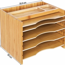Organizér na dokumenty Lerry, 32 cm, bambus - 7
