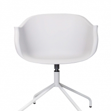 Otočná židle Skyde, bílá - 1