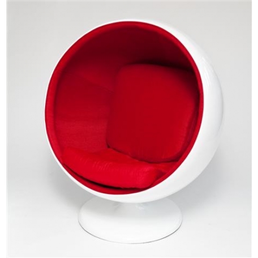 Otočné kreslo Sphere, červená - 1