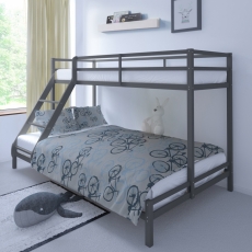 Patrová postel Kiddy, 142 cm, šedá - 3