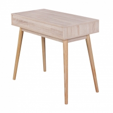 Písací retro stôl Samo, 120 cm, Sonoma dub/sivá - 6