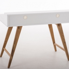 Písací stôl Eaton, 110 cm, biela - 3