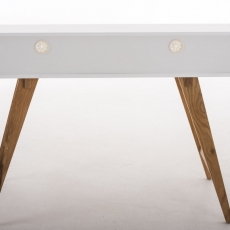 Písací stôl Eaton, 110 cm, biela - 4