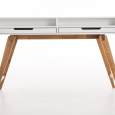 Písací stôl Eaton, 140 cm, biela - 2