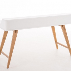 Písací stôl Eaton, 140 cm, biela - 3