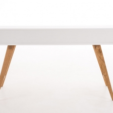 Písací stôl Eaton, 140 cm, biela - 4