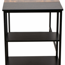 Písací stôl Ocala, 120 cm, čierna/hnedá - 3