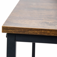 Písací stôl Ocala, 120 cm, čierna/hnedá - 5