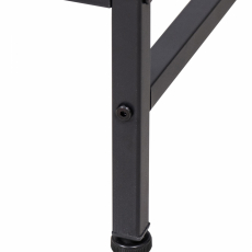 Písací stôl Ocala, 120 cm, čierna/hnedá - 8